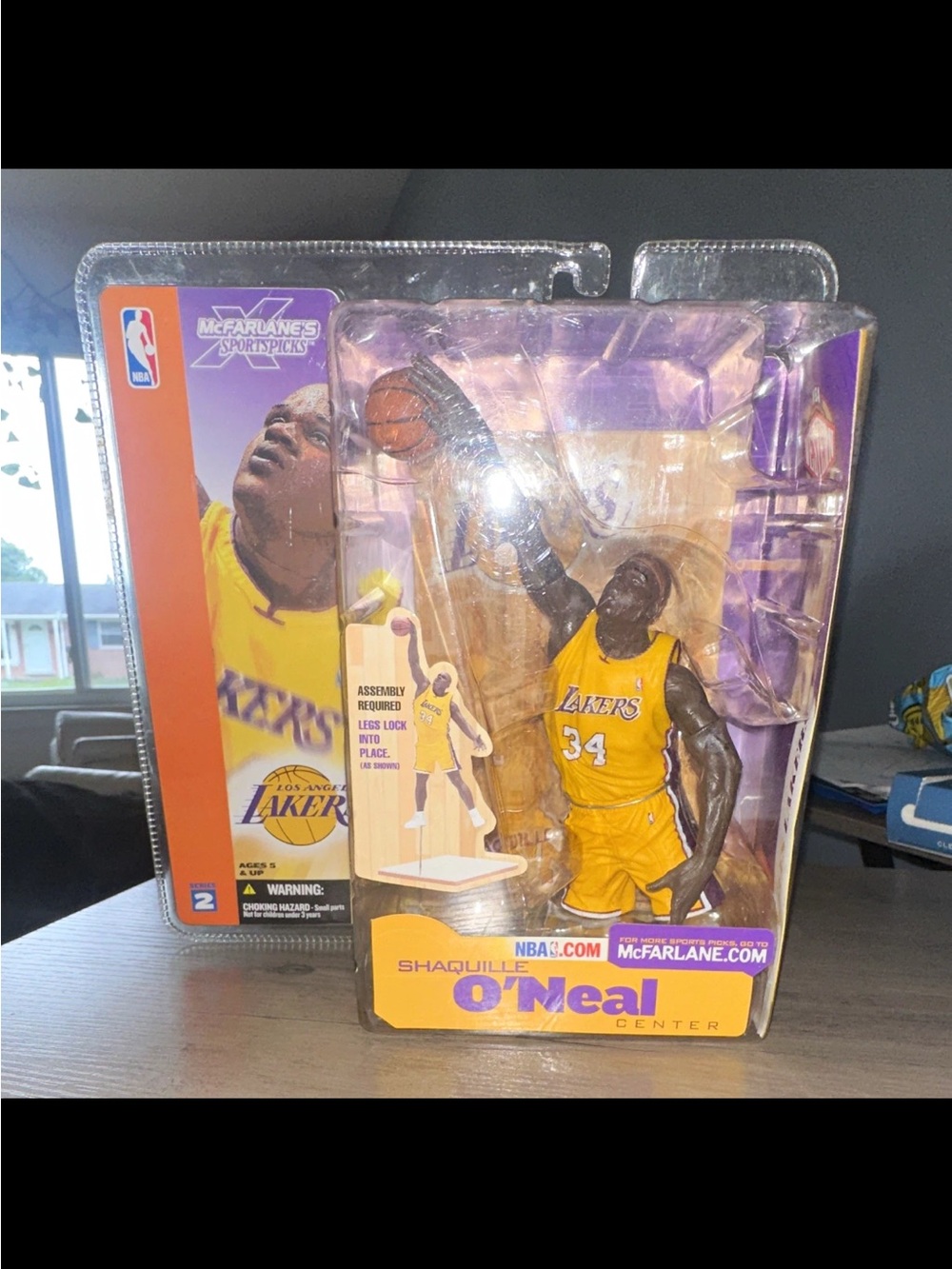 NBA Shaquille O'Neal Los Angeles Lakers Yellow Action Figure